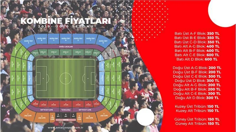 Antalyaspor’un yeni sezon kombine kartları satışa sunuldu