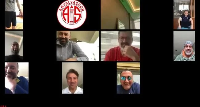 Antalyaspor’da bu kez yönetim telekonferanslı idman yaptı
