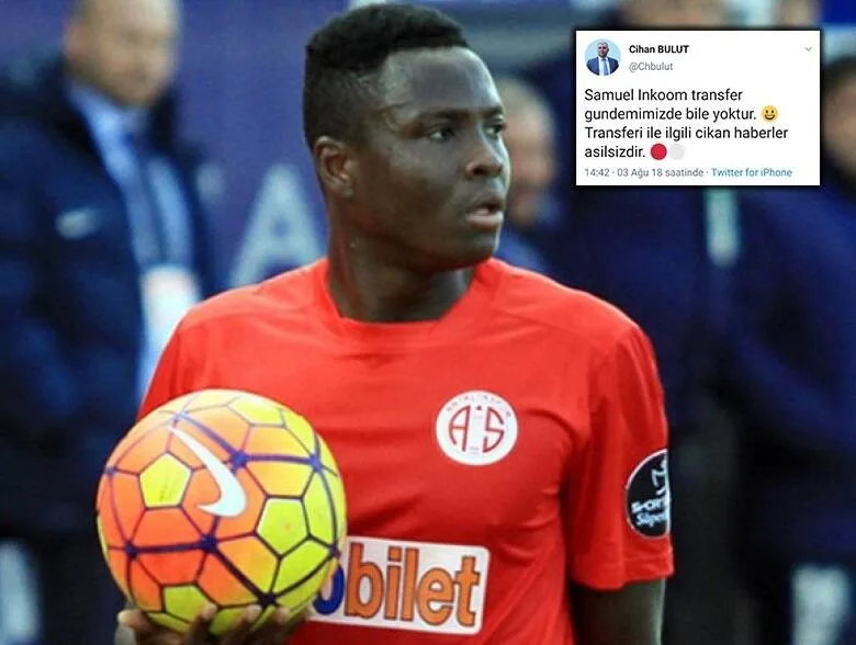 Samuel Inkoom itiraf etti: 2018 yılında Antalyaspor’un kapısından döndüm