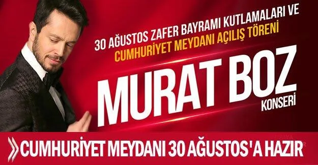 30 Ağustos için Cumhuriyet Meydanı hazır!