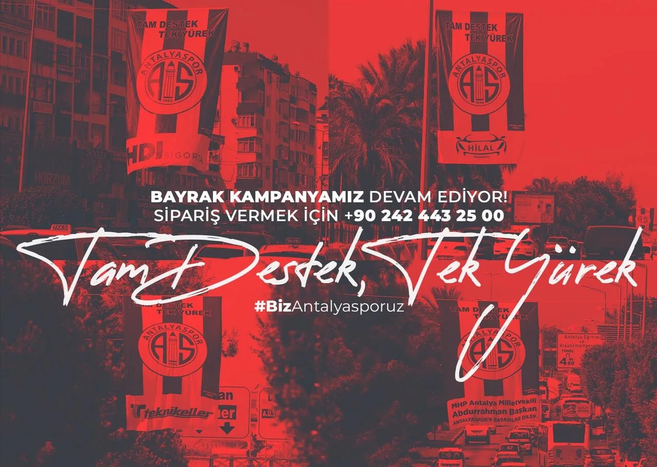 Antalyaspor’da bayrak kampanyası devam ediyor