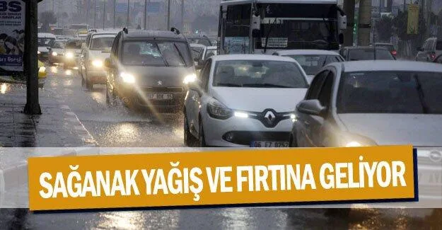Sağanak yağış ve fırtına geliyor!