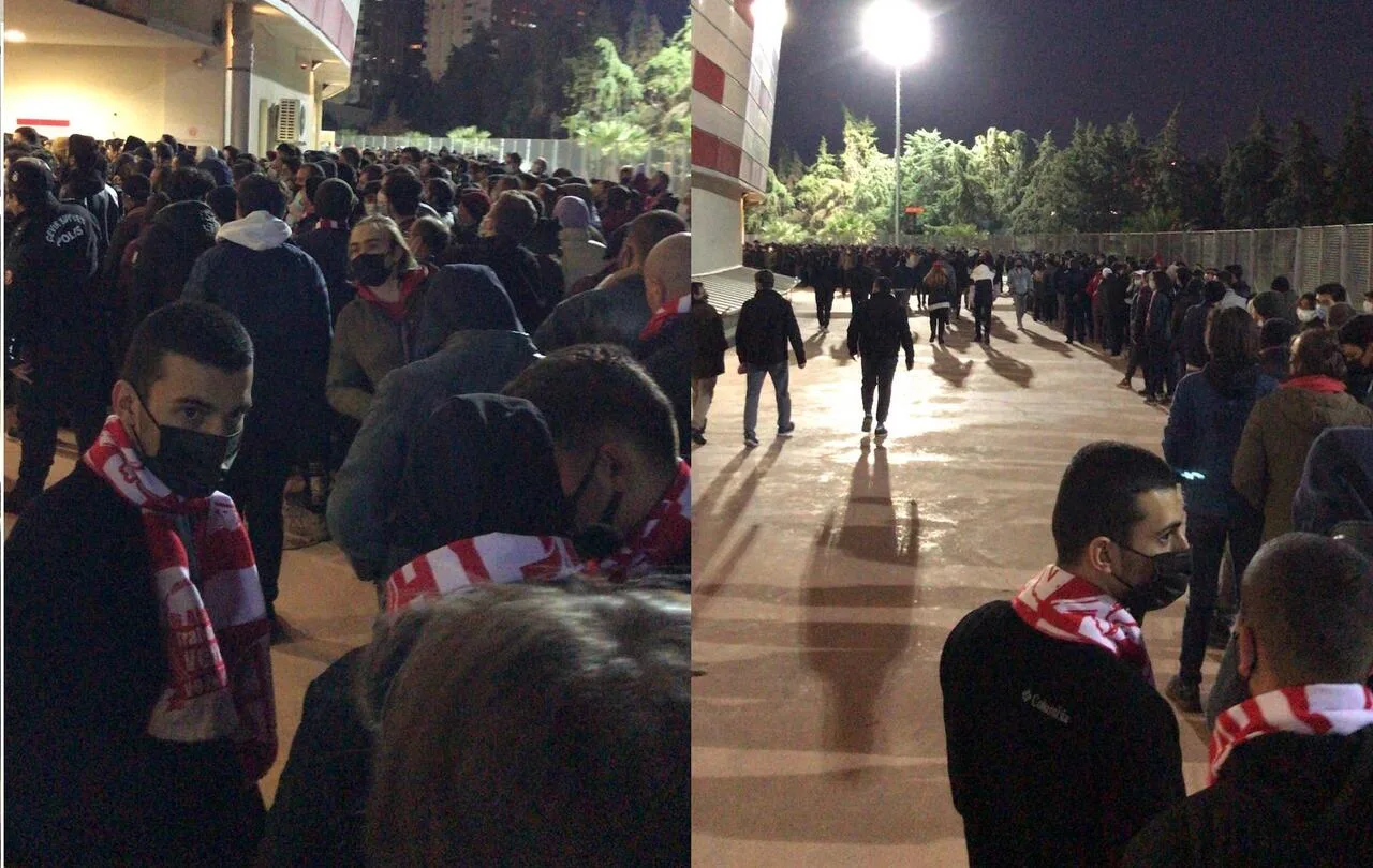 Antalyaspor taraftarının stadyum tepkisi