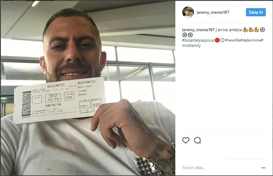 Jeremy Menez,Antalya’ya Geliyor !